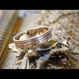 14k Rose Gold Stacking Band